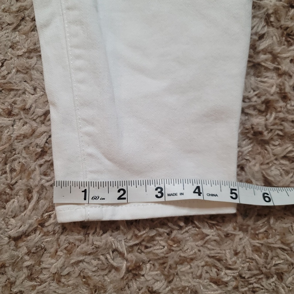 Madewell Skinny Jeans Women 29 White 9 Inch High Rise Stretch Denim Pants - Picture 9 of 12